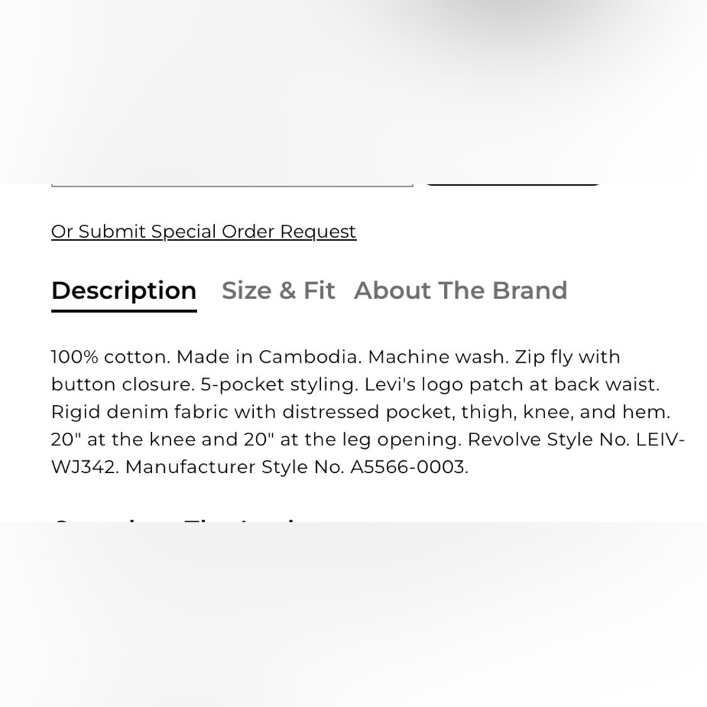 Levi’s Low Loose Straight Jeans - Picture 5 of 6